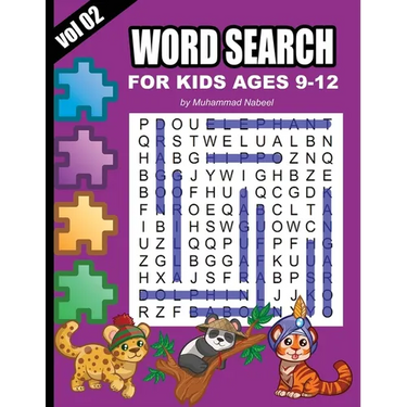 Word Search for Kids Ages 9-12 - Vol 2: Puzzle Activity Workbook for Children - Large Size Print