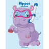 Hippos Coloring Book 1