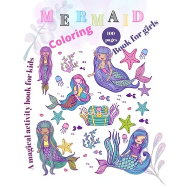 Mermaids coloring book for girls: Princess mermaid coloring book/the hidden kingdom book for kids