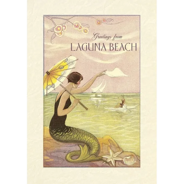 Vintage Lined Notebook Greetings from Laguna Beach