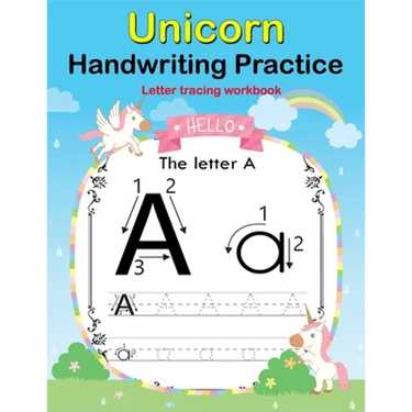 Unicorn Handwriting Practice: Letter Tracing Workbook For Toddler, Preschoolers and First grade