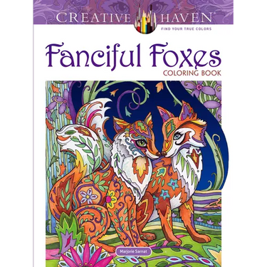 Creative Haven Fanciful Foxes Coloring Book