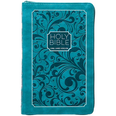 KJV Holy Bible Zip Turquoise