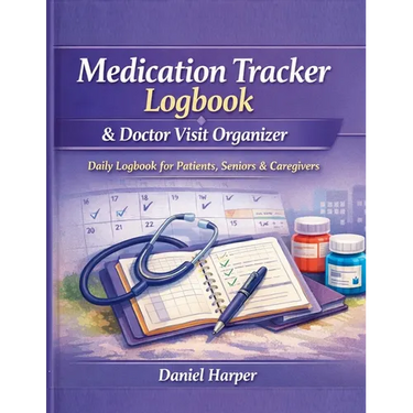 Medication Tracker Logbook & Doctor Visit Organizer: A Daily Logbook to for Patients, Seniors, and Caregivers