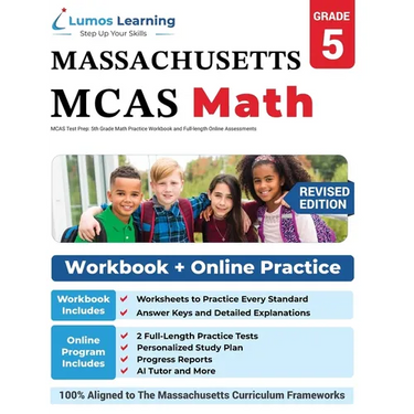 MCAS Test Prep: 5th Grade Math Practice Workbook and Full-length Online Assessments: Next Generation Massachusetts Comprehensive Assessment System Stu