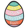Let's Color Easter Eggs Coloring Book for Kids ages 1 - 4: 25 Big and Easy Easter Eggs to Color and Draw Your Own Patterns