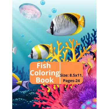 Fish Coloring Book: Kids and Adults Creative Fish Coloring Book.