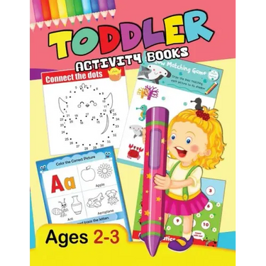 Toddler Activity Books: Preschool Activity Ages 2-3 Fun Early Learning Workbook