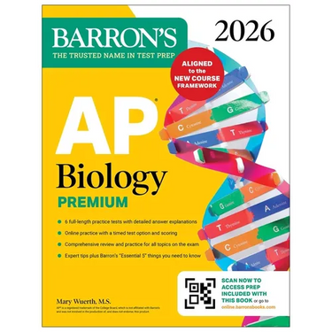 AP Biology Premium, 2026: Prep Book with 6 Practice Tests + Comprehensive Review + Online Practice