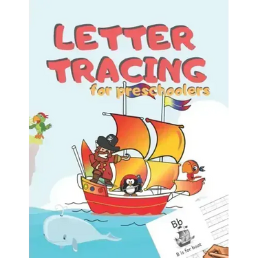 Letter Tracing for Preschoolers: Handwriting Practice Alphabet Workbook for Kids Ages 3-5, Toddlers, Nursery, Kindergartens, Homeschool - Learning to