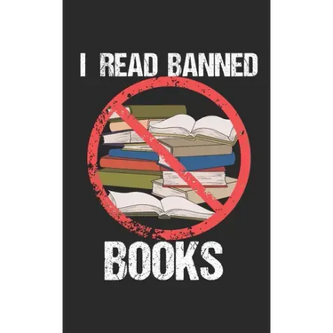 I Read Banned Books: Notebook, 120 pages, 5x8", dot grid