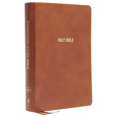 Nkjv, Foundation Study Bible, Large Print, Leathersoft, Brown, Red Letter, Comfort Print: Holy Bible, New King James Version
