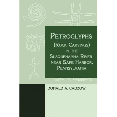 Petroglyphs (Rock Carvings) in the Susquehanna River near Safe Harbor, Pennsylvania