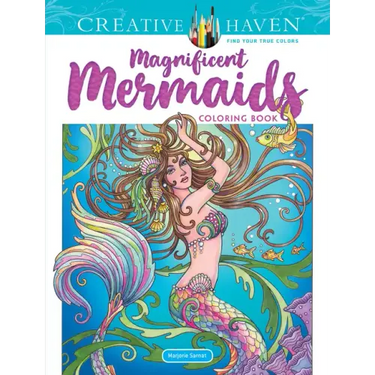 Creative Haven Magnificent Mermaids Coloring Book