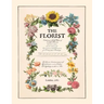 The Florist: Restored Floral Adult Coloring Book from London in 1760