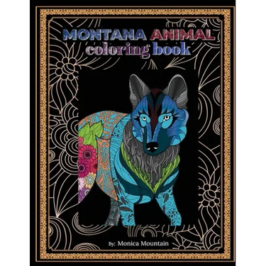 Montana Animal Coloring Book: Stress Relieving Fun For Adults And Children