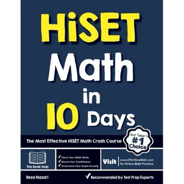 HiSET Math in 10 Days: The Most Effective HiSET Math Crash Course