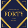 Happy 40th Birthday Guest Book (Hardcover): Happy 40th Birthday Guest book, party and birthday celebrations decor, memory book, 40th birthday, happy b