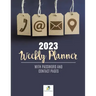 2023 Weekly Planner with Password and Contact Pages