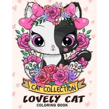 Lovely Cat Coloring Book: Adorable Cat Adults Coloring Book Stress Relieving Designs Patterns