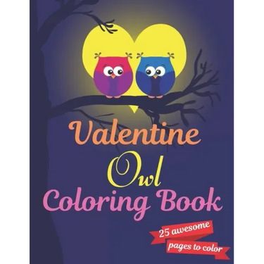 Valentine Owl Coloring Book: A Very Cute owl Coloring Book for valentines day. this book on love & love inspiration and Valentine's Day Coloring Bo