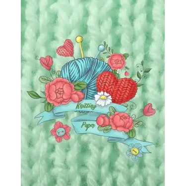Knitting Paper: Knitter's Graph Paper 4:5 Ratio Design Your Own Patterns 8.5 by 11