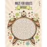 Maze for Adults Difficult: Maze puzzle book for adults - 150 Difficult Mazes and Labyrinth - Big book of mazes for adults - Can you escape the maze?