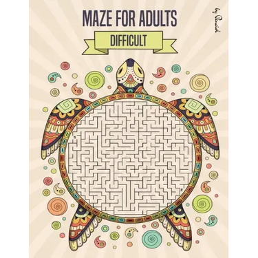 Maze for Adults Difficult: Maze puzzle book for adults - 150 Difficult Mazes and Labyrinth - Big book of mazes for adults - Can you escape the maze?