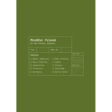 Mindful Friend: A Weekly Wellbeing Journal
