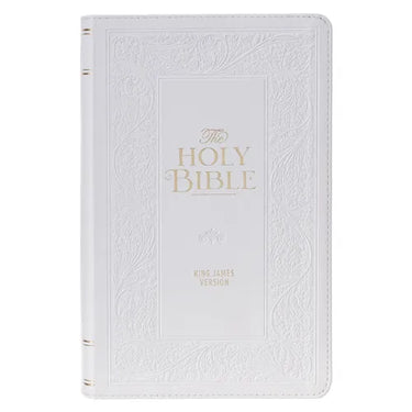 KJV Bible Giant Print Standard Faux Leather White