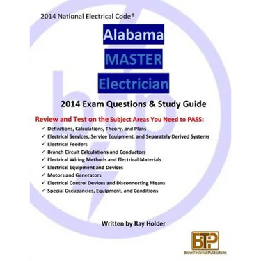 Alabama 2014 Master Electrician Study Guide