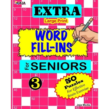 EXTRA Large Print WORD FILL-INS FOR SENIORS: Vol. 3