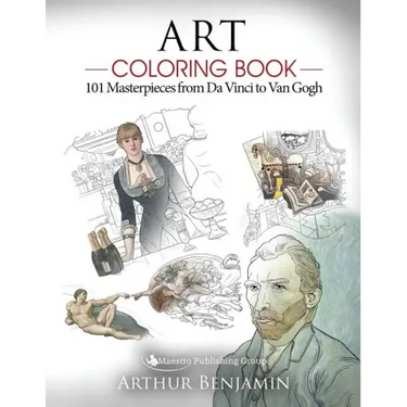 Art Coloring Book: 101 Masterpieces from Da Vinci to Van Gogh