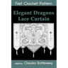 Elegant Dragons Lace Curtain Filet Crochet Pattern: Complete Instructions and Chart