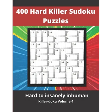400 Hard Killer Sudoku Puzzles: Challenging Sum Sudoku puzzles for adults