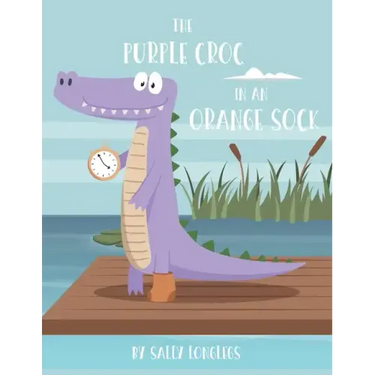 The Purple Croc In An Orange Sock
