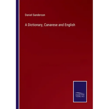 A Dictionary, Canarese and English