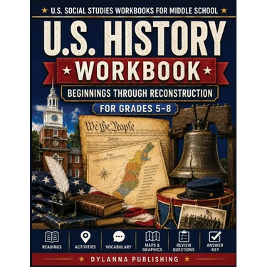 U.S. History Workbook for Grades 5-8: Beginnings through Reconstruction