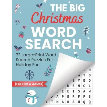 The Big Christmas Word Search: 72 Large-Print Word Search Puzzles For Holiday Fun (For Kids & Adults)
