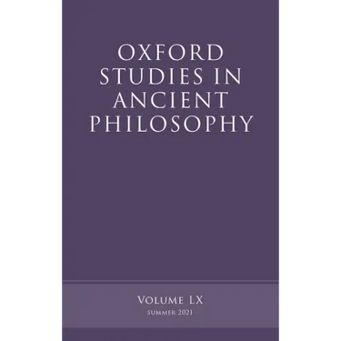 Oxford Studies in Ancient Philosophy, Volume 60