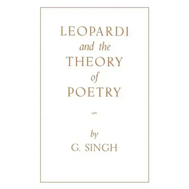 Leopardi and the Theory of Poetry