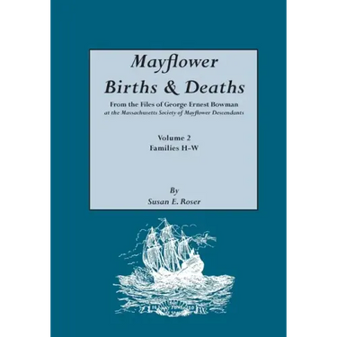 Mayflower Births & Deaths, from the Files of George Ernest Bowman at the Massachusetts Society of Mayflower Descendants. Volume 2, Families H-W. Index
