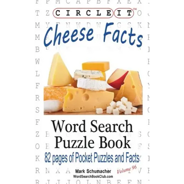 Circle It, Cheese Facts, Word Search, Puzzle Book