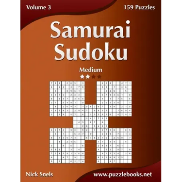 Samurai Sudoku - Medium - Volume 3 - 159 Puzzles