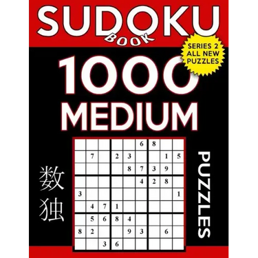 Sudoku Book 1,000 Medium Puzzles: Sudoku Puzzle Book With Only One Level of Difficulty