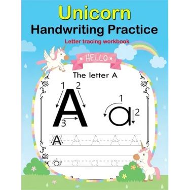 Unicorn Handwriting Practice: Letter Tracing Workbook For Toddler, Preschoolers and First grade