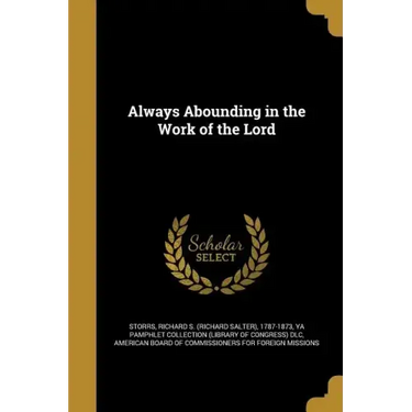 Always Abounding in the Work of the Lord