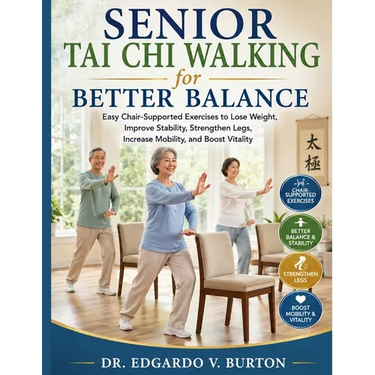 Senior Tai Chi Walking for Better Balance: Easy Chair-Supported Exercises to Lose Weight, Improve Stability, Strengthen Legs, Increase Mobility, and B