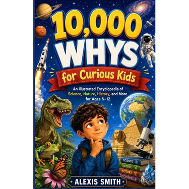10,000 WHYS for Curious Kids: An Illustrated Encyclopedia of Science, Nature, History, and More for Ages 6-12