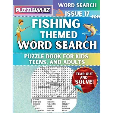 Fishing - Themed Word Search - Fun & Educational Puzzles for Kids, Teens, and Adults (Large Print Edition): Featuring Engaging Themed Word Search Puzz